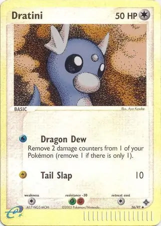 EX Dragon Dratini #26/97 reverse holo
